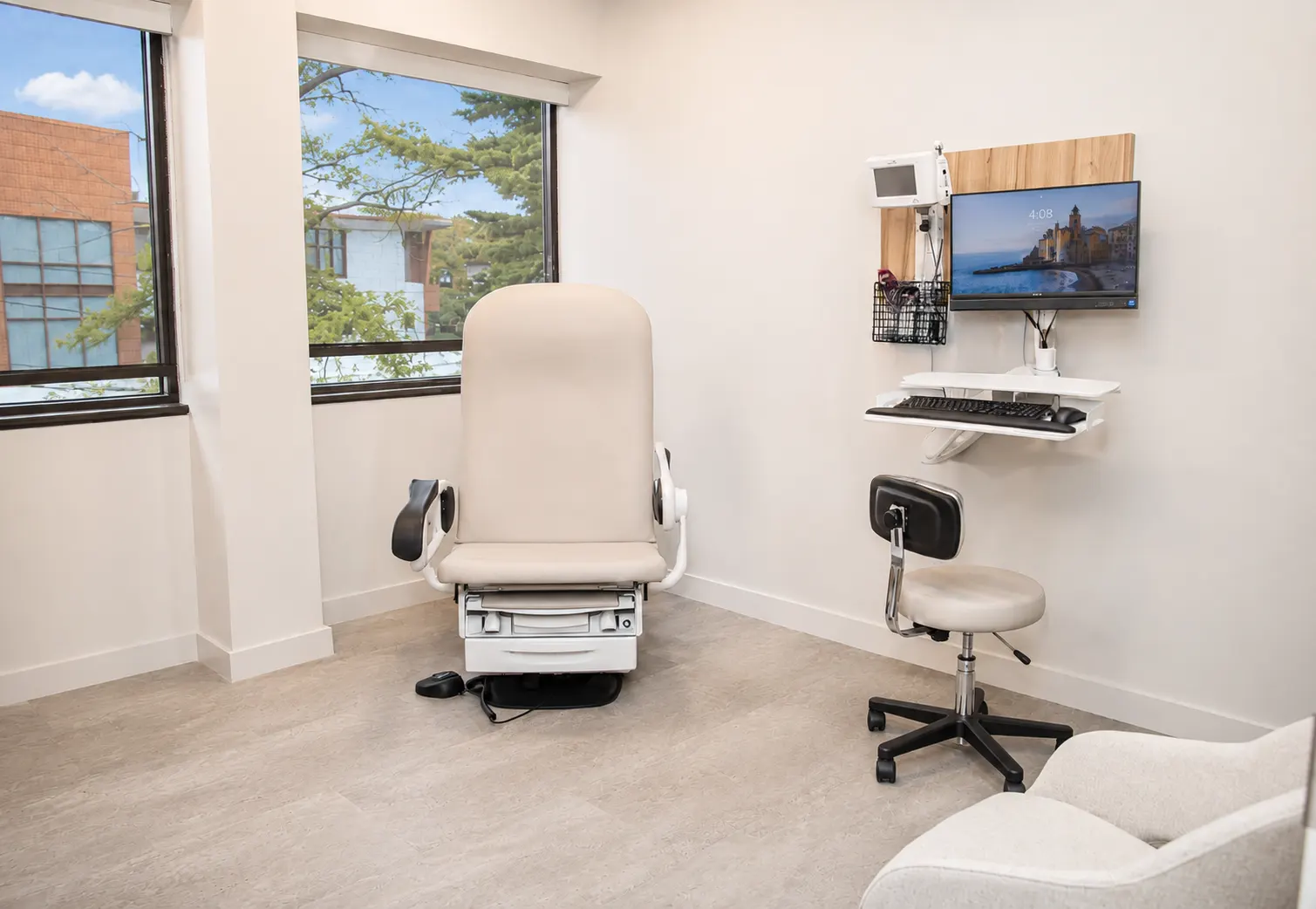 An exam room at Greenwich Medical Partners